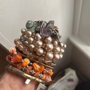 12 Colorful Beaded Bracelet Stack